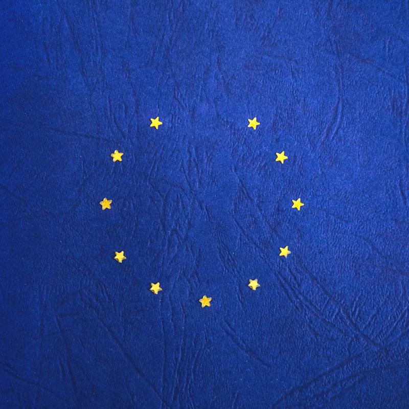 EU stars on textile