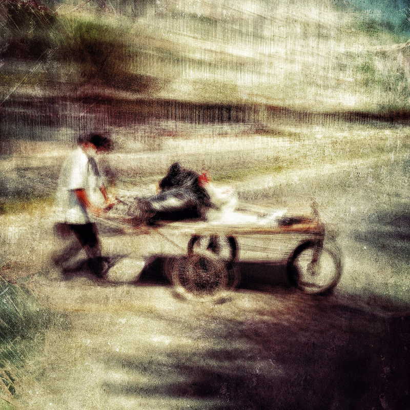 Blurred rang-and-bone man